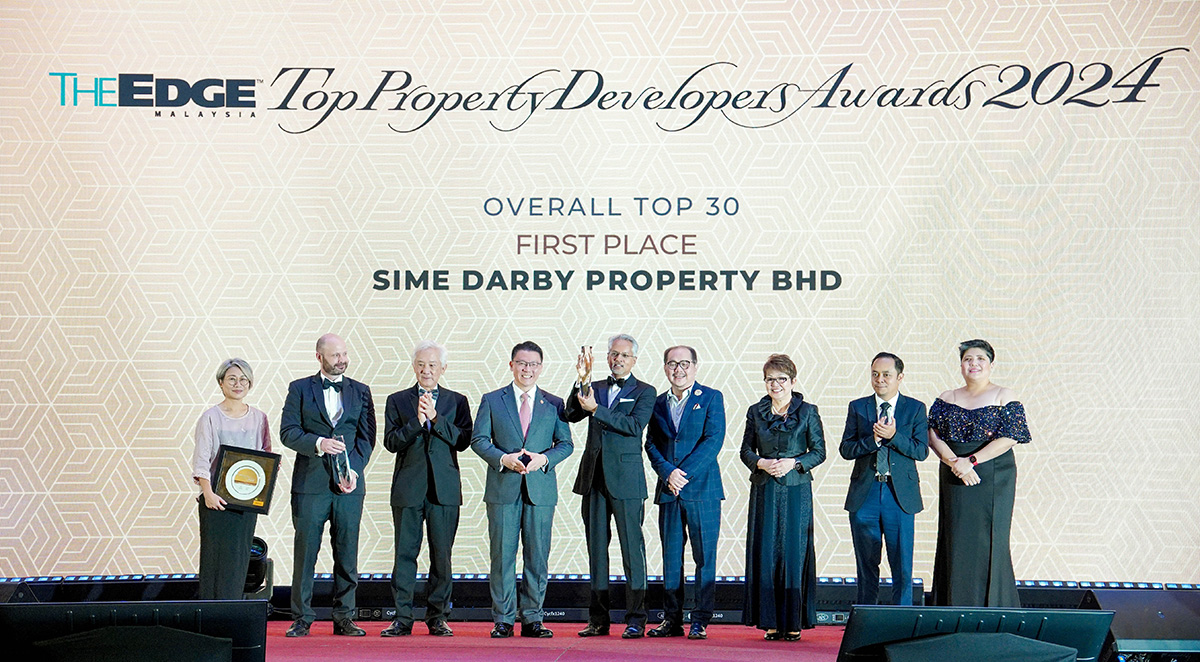 Sime Darby Property Takes Number 1 Spot at The Edge Malaysia Top Property Developer Awards 2024