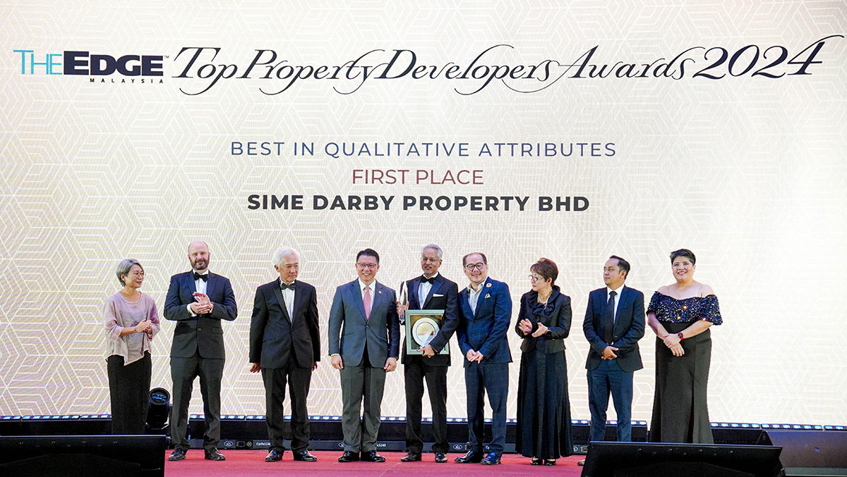 Sime Darby Property Takes Number 1 Spot at The Edge Malaysia Top Property Developer Awards 2024